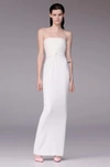 ALEX PERRY BROOKLYN RUCHED STRAPLESS GOWN,SS20-D643-16-1