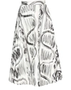 THEBE MAGUGU CAVE DRAWING PLEATED SKIRT,THMTYS99BCK