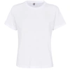 Re/done 70s Oversized Tee "kool Kat" In Optic White