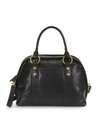 Frye Lucy Leather Satchel In Black