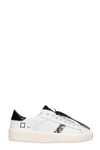 DATE ACE SNEAKERS IN WHITE LEATHER,11350646