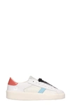 DATE ACE SNEAKERS IN WHITE LEATHER,11350645