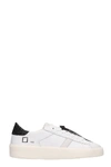 DATE ACE SNEAKERS IN WHITE LEATHER,11350647