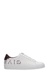 GIVENCHY URBAN STREET SNEAKERS IN WHITE LEATHER,11350424