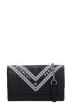 GIVENCHY WING CHAIN WALL SHOULDER BAG IN BLACK LEATHER,11350409