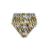 Reina Olga Hutton High-rise Tiger-print Bikini Briefs In Yellow