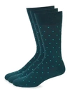 Marcoliani Tropez Dot Knitted Socks In Petrol