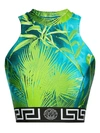 VERSACE JUNGLE RACERBACK CROP TOP,89AF2CB4-24CA-646A-29BC-4D47B6E49A6C