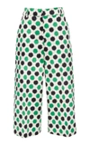 La Doublej Polka-dot Print Flared-leg Culottes In Multi