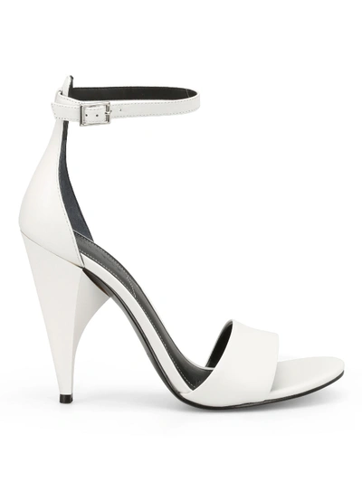 Kendall + Kylie Emilee Sculpture Heel White Sandals