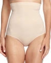 Spanx Suit Your Fancy High Waisted Thong In Soft Nude