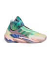 Adidas Originals White X Pharrell Williams Multicoloured 060 High Top Sneakers In Multicolor