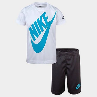 Nike Boys' Little Kids' Sportswear Futura T-shirt And Shorts Set In White
