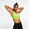 Nike Women's Fe/nom Flyknit High-support Non-padded Sports Bra In Yellow