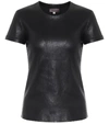 Stouls S.05 Leather T-shirt In Black
