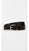 Isabel Marant Black Zap Leather Belt In Black