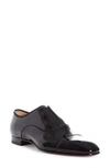 Christian Louboutin Alpha Cap Toe Slip-on In Black Velvet