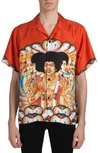 AMIRI JIMI HENDRIX GRAPHIC SILK SHIRT,Y0M06226SE