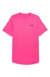 Under Armour Ua Tech(tm) T-shirt In Pink Surge/ Black