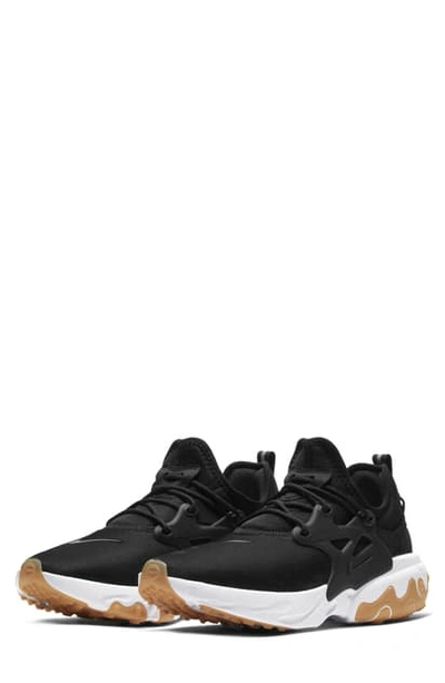 Nike React Presto Sneakers In Black/black/white