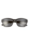 Prada Pillow 57mm Rectangle Sunglasses In Matte Black/ Grey Solid