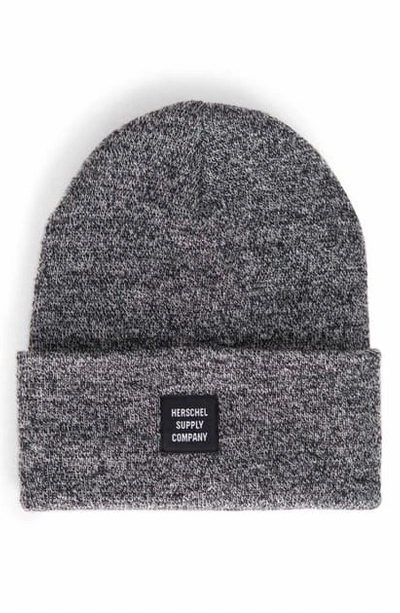 Herschel Supply Co Abbott Knit Beanie In Heather Black