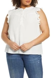 1.STATE SMOCKED YOKE BLOUSE,8220053