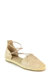Eileen Fisher Lace Espadrille In Light Gold