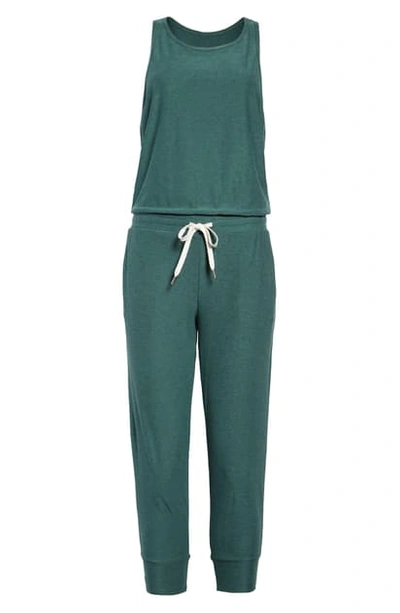 Vuori Luna Crop Jumpsuit In Palm Heather