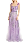 MARCHESA NOTTE A-LINE TULLE GOWN,N39G1897