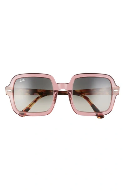 Ray Ban Ray-ban Rb2188 Transparent Violet Sunglasses In Transp Violet/ Grey Grad