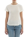 Frame Easy True Linen T-shirt In White