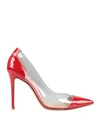 Gianvito Rossi Plexi Pumps In Red