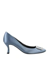 Roger Vivier Pumps In Sky Blue
