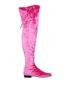 Alberta Ferretti Knee Boots In Fuchsia