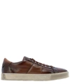 SANTONI SANTONI MEN'S BROWN LEATHER SNEAKERS,MBGL20850SP0MG00S50 8