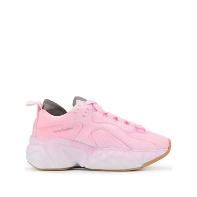 Acne Studios Women's Pink Polyester Trainers