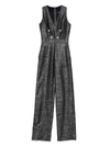 BALMAIN BALMAIN WOMEN'S BLACK WOOL JUMPSUIT,TF05329W0650PA 36