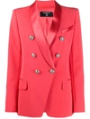 BALMAIN BALMAIN WOMEN'S PINK VISCOSE BLAZER,TF07471V0894PG 36