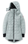 Canada Goose Ellison Full Zip Padded Hooded Jacket In Fog