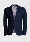Etro Men's Basic Knit Blazer In Navy