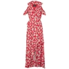 BOUTIQUE MOSCHINO RED DAISY-PRINT MAXI DRESS,3185415