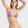 La Doublej Triangle Bikini Top In Faccine