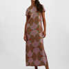 La Doublej Swing Silk Dress In Lisboa In Slinky Rosso
