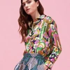 La Doublej Boy Printed Silk Top In Lisboa Rosa