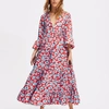 La Doublej Jennifer Jane Printed Dress In Flower Leopard