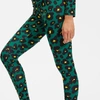 La Doublej Floral Leopard Print Leggings In Flower Leopard Verde