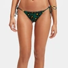 La Doublej Floral Leopard Print Bikini Bottoms In Flower Leopard Verde