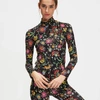 La Doublej X Mantero Babe Printed Turtleneck Top In Babe