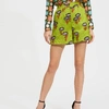 La Doublej Good Butt Cactus-print Shorts In Chirpy Cactus Verde